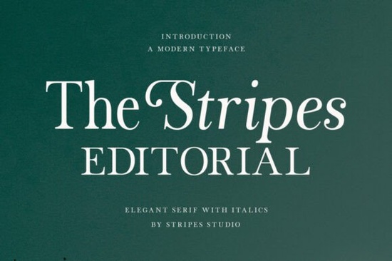 The Stripes Editorial Font